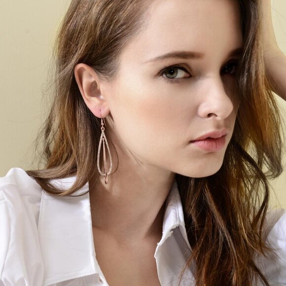 Drop of Love" Dangle Earrings - Picture 2 of 5